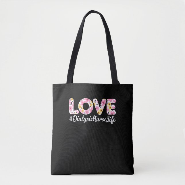 Bolso De Tela Hemodiálisis diversa Enfermera de riñón - Diálisis (Anverso)