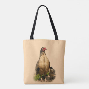 Bolso De Tela Hen y pollitos para bebés