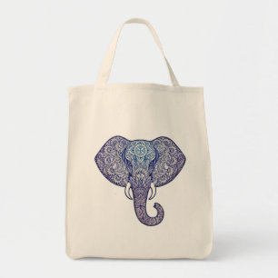 Bolso De Tela Henna Elephant Art