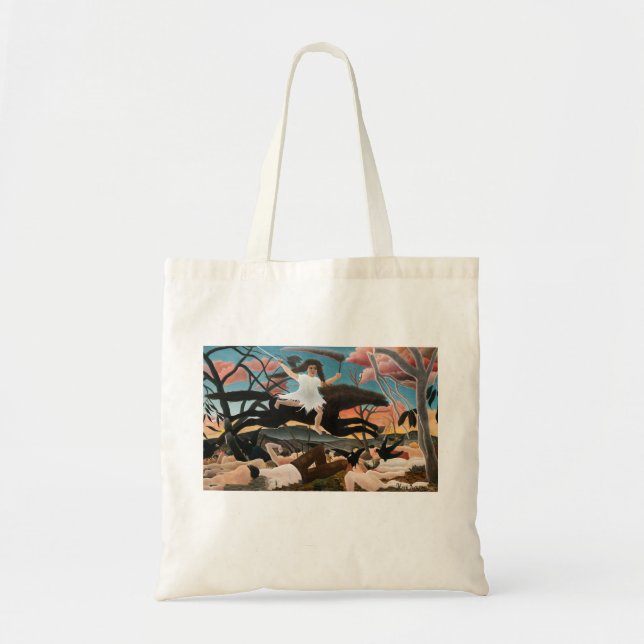 Bolso De Tela Henri Rousseau - La guerra (Frente)