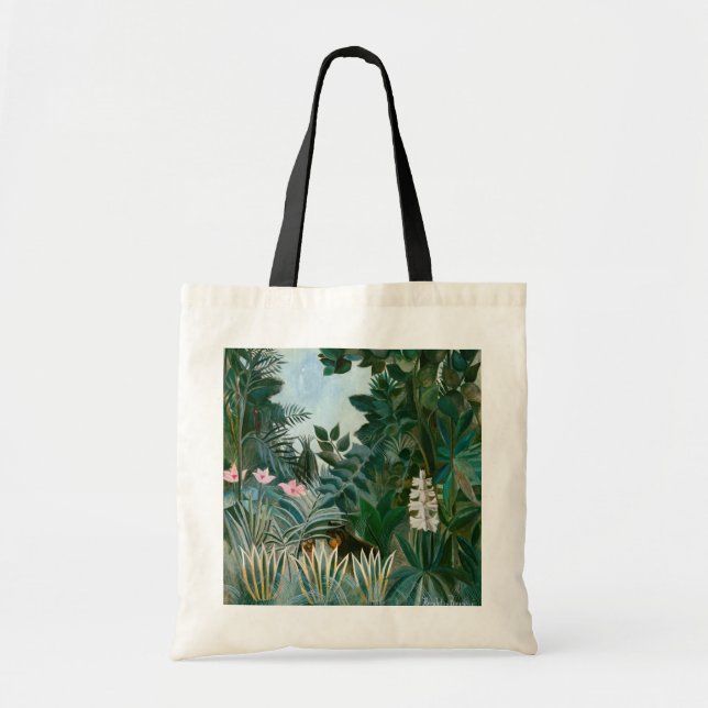 Bolso De Tela Henri Rousseau - La jungla ecuatorial (Frente)
