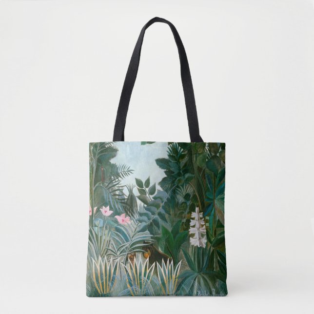 Bolso De Tela Henri Rousseau - La jungla ecuatorial (Anverso)