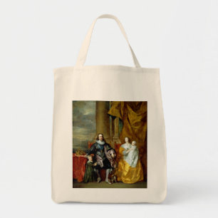 Bolso De Tela Henrietta Maria y Charles I por Van Dyck