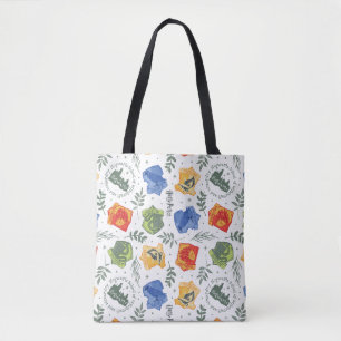 Bolso De Tela Herbolaria Mágica Patrón de Casas HOGWARTS™