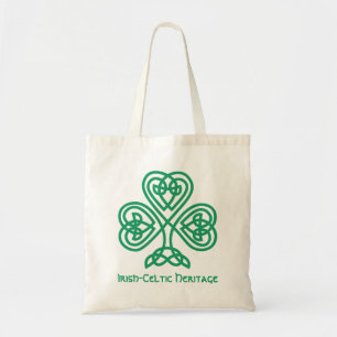 Bolso De Tela Herencia celta irlandesa orgullosa - el shamrock