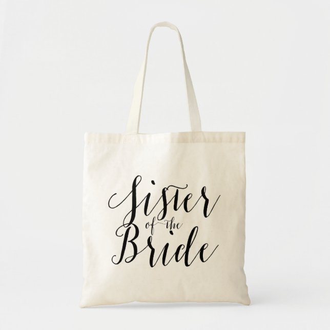 Bolso De Tela Hermana del boda de la novia (Frente)