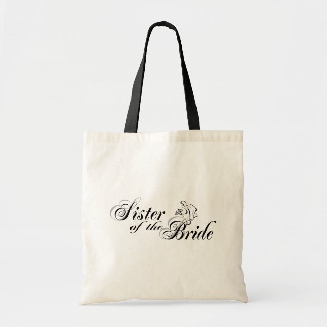 Bolso De Tela Hermana del tote de la novia (Frente)