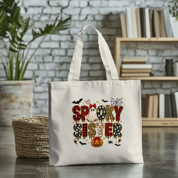 Bolso De Tela Hermana espeluznante Halloween | Mezcla de estampa