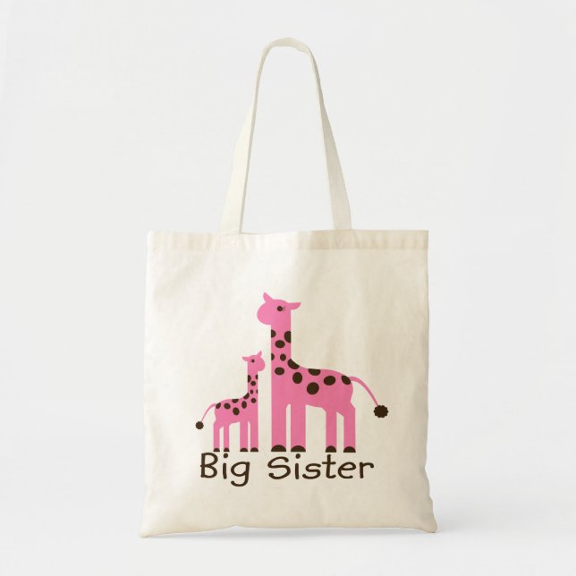 Bolso De Tela Hermana grande de la jirafa (Frente)
