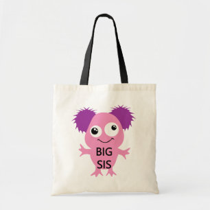 Bolso De Tela Hermana grande del monstruo rosado