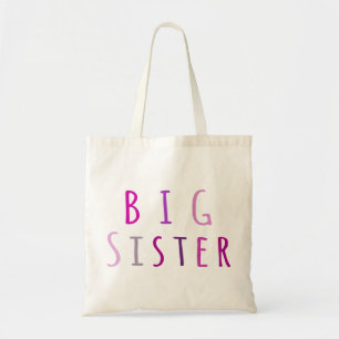 Bolso De Tela Hermana grande en rosa