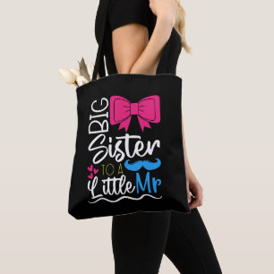 Bolso De Tela Hermana grande y pequeña hermana para hermanita nu