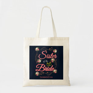 Bolso De Tela Hermana personalizada de la soltera de novia