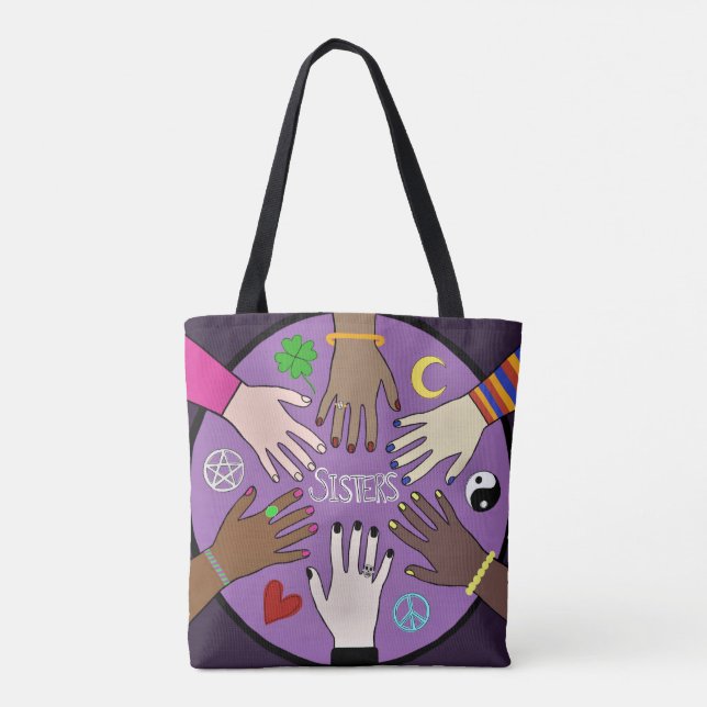 Bolso De Tela Hermanas (Reverso)