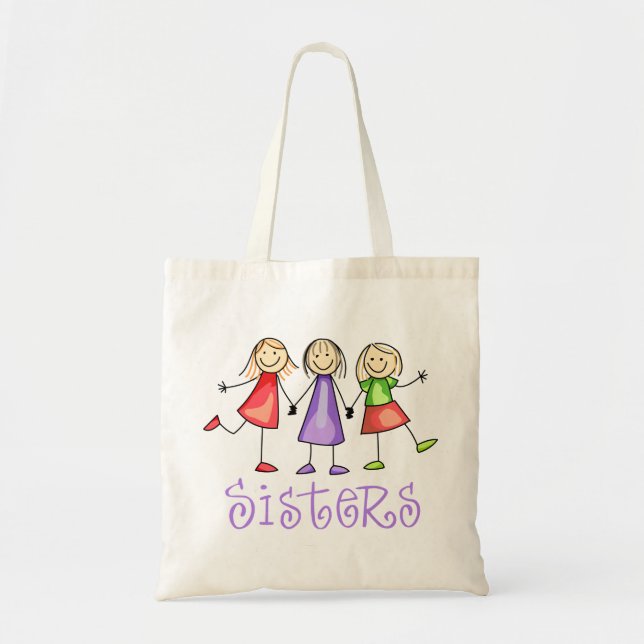 Bolso De Tela Hermanas (Frente)