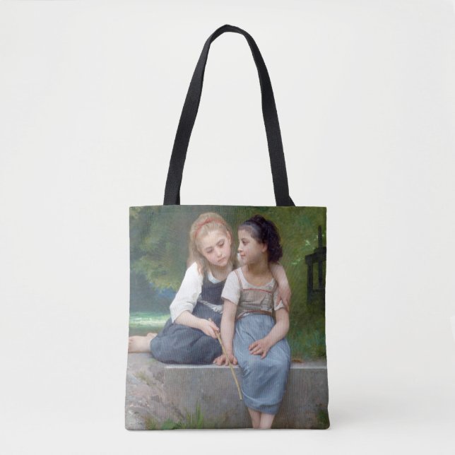 Bolso De Tela Hermanas, Bouguereau (Anverso)