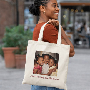 Bolso De Tela Hermanas en todos los sentidos que cuentan Recuerd