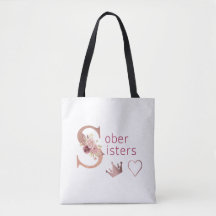 Hermanas Sobres Tote Bag Sober Life Rosas