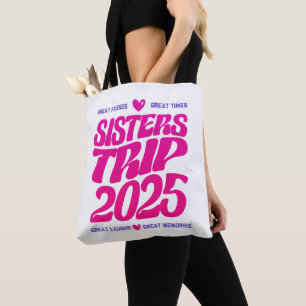 Bolso De Tela Hermanas Viaje 2025 Vacation Vibe Amor