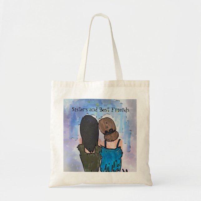 Bolso De Tela Hermanas y mejores amigos (Frente)
