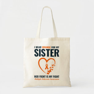 Bolso De Tela Hermandad de soporte de cinta Naranja de esclerosi