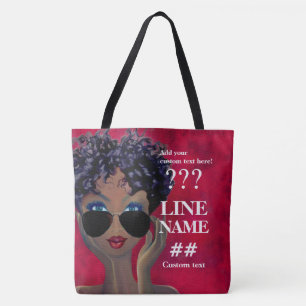 Bolso De Tela Hermandad Roja Arte Negro