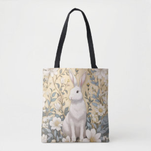 Bolso De Tela Hermano blanco lindo Pastel Floral Amarilla