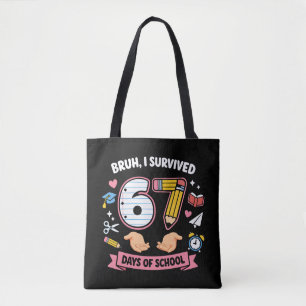 Bolso De Tela Hermano, sobreviví 67 días de escuela