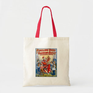 Bolso De Tela Hermanos de Ringling y Barnum y payaso del vintage