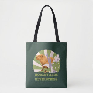 Bolso De Tela Hermanos Roedores Nunca Estresan Capybara