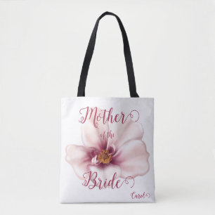 Bolso De Tela Hermosa acuarela Pink Mother of Bride
