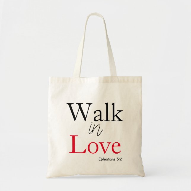 Bolso De Tela Hermosa caminata enamorada (Frente)