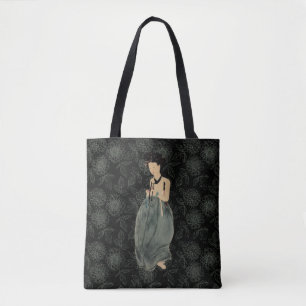 Bolso De Tela Hermosa dama con un hanbok coreano