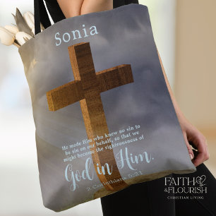 Bolso De Tela Hermosa escritura cruzada de madera personalizada