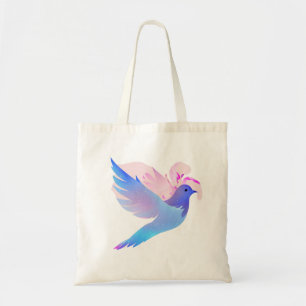 Bolso De Tela Hermosa estufa azul acuarela
