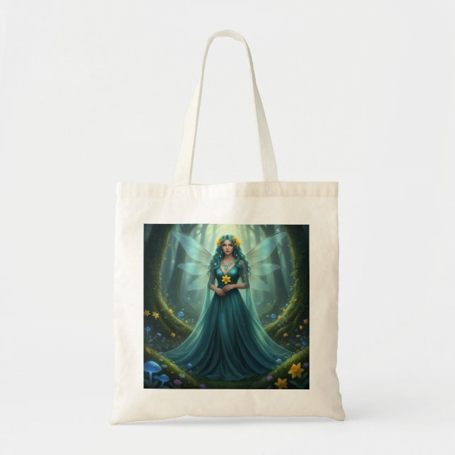 Bolso De Tela Hermosa Fada de la Marcha de Aquamarine (Frente)