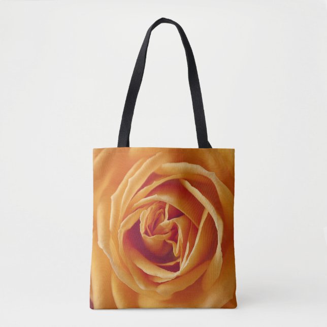Bolso De Tela Hermosa flor rosa amarilla (Anverso)