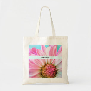 Bolso De Tela Hermosa flor rosa cercana foto