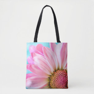 Bolso De Tela Hermosa flor rosa cercana foto