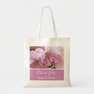Bolso De Tela Hermosa flor rosa de cerezo favorita de boda prima