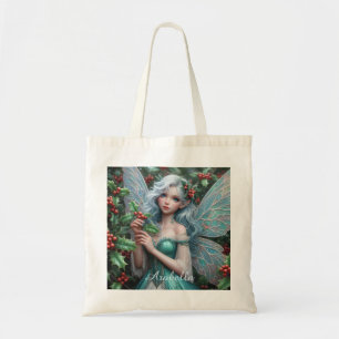 Bolso De Tela Hermosa hada de diciembre en Holly