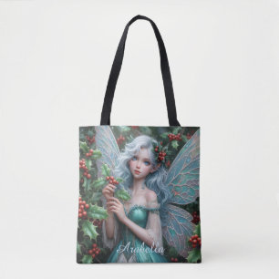 Bolso De Tela Hermosa hada de diciembre en Holly