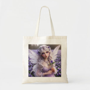 Bolso De Tela Hermosa hada de febrero en violetas