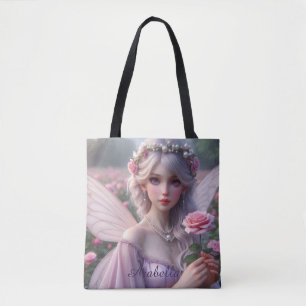 Bolso De Tela Hermosa hada de junio en Rosas