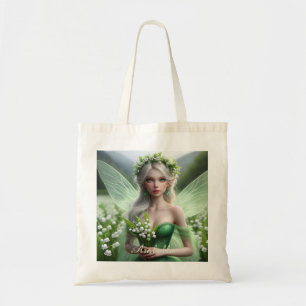 Bolso De Tela Hermosa hada de mayo en Lilies del Valle
