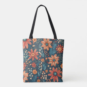 Bolso De Tela Hermosa Inspiración Floral
