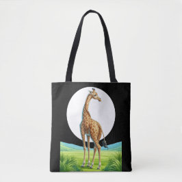 Bolso De Tela hermosa jirafa