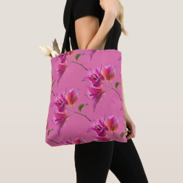 Bolso De Tela Hermosa Kagoj Phool Flor de Papel Botánica Flora