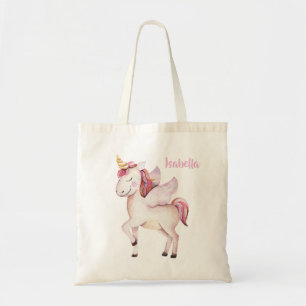 Bolso De Tela Hermosa linda fantasía volando a favor del unicorn