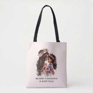 Bolso De Tela Hermosa mamá negra y hija